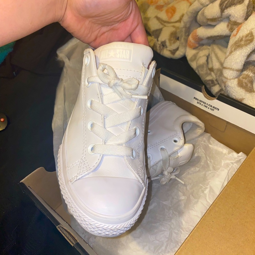 All white converse